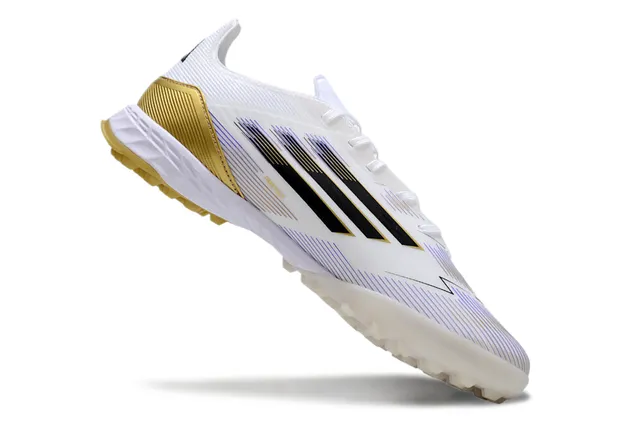 Adidas X White Gold Low-Cut Molded Conical Studs Turf Soccer Shoes 2