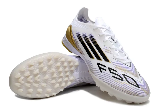Adidas X White Gold Low-Cut Molded Conical Studs Turf Soccer Shoes 4
