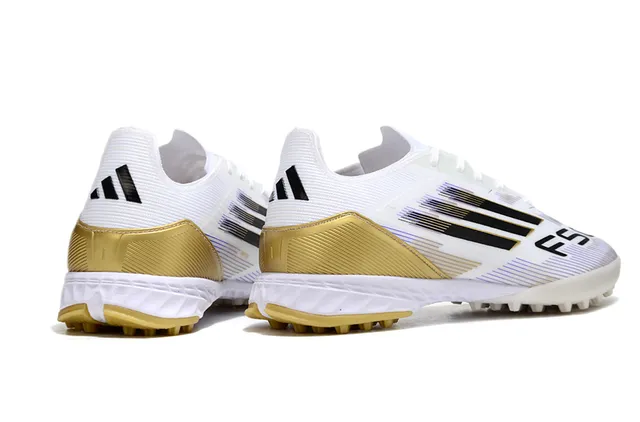 Adidas X White Gold Low-Cut Molded Conical Studs Turf Soccer Shoes 5