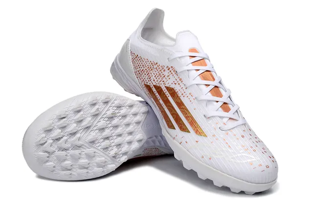 Adidas X Branco Laranja Baixo Superior Sintético Listras Gradientes Gramado Artificial Tênis de Futebol 3
