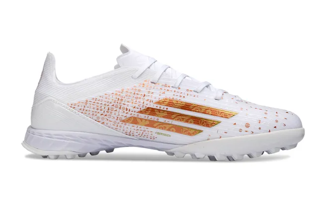 Adidas X Branco Laranja Baixo Superior Sintético Listras Gradientes Gramado Artificial Tênis de Futebol 7