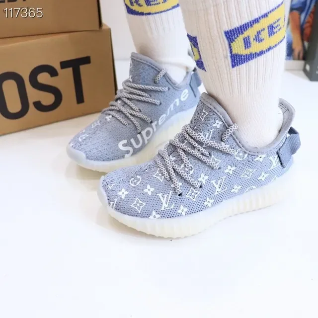 Adidas Yeezy Boost 350 Gradient Purple Yellow Lifestyle Sneakers 3