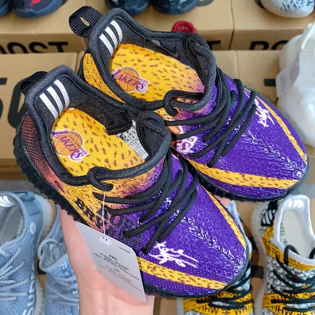 Adidas Yeezy Boost 350 Gradient Purple Yellow Lifestyle Sneakers 20