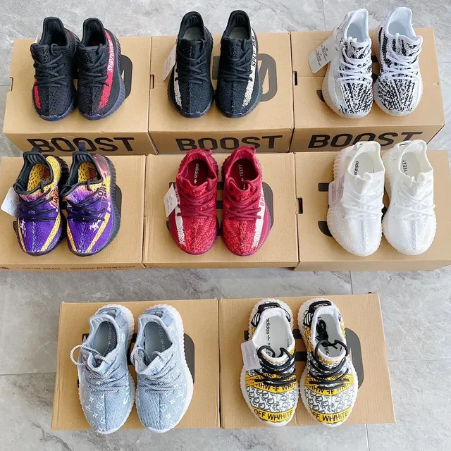 Adidas Yeezy Boost 350 Gradient Purple Yellow Lifestyle Sneakers 24