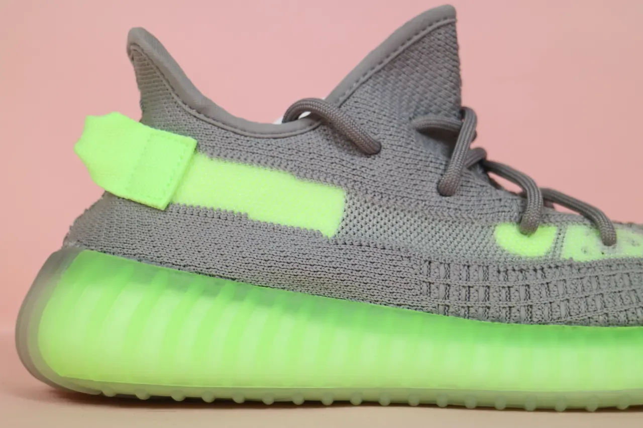 Adidas Yeezy Boost 350 V2 Glow Green Lifestyle Sneakers 5