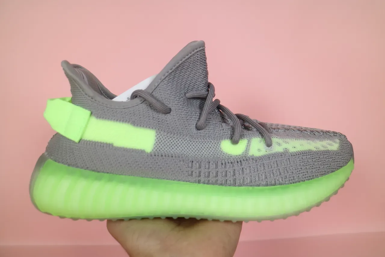 Adidas Yeezy Boost 350 V2 Glow Green Lifestyle Sneakers 8