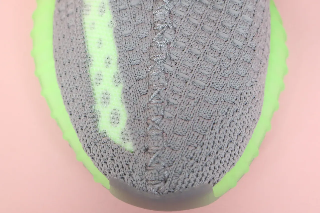 Adidas Yeezy Boost 350 V2 Glow Green Lifestyle Sneakers 12