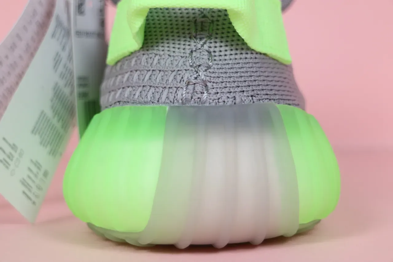 Adidas Yeezy Boost 350 V2 Glow Green Lifestyle Sneakers 13
