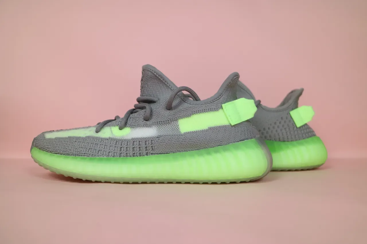 Adidas Yeezy Boost 350 V2 Glow Green Lifestyle Sneakers 21