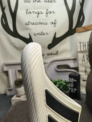 Adidas Yeezy Slide White Black Slippers 3