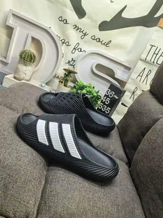 Adidas Yeezy Slide White Black Slippers 15