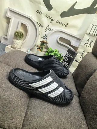 Adidas Yeezy Slide White Black Slippers 17