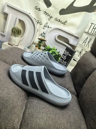 Adidas Yeezy Slide White Black Slippers 24