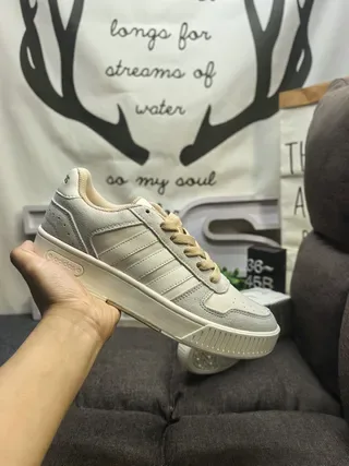 Adidas Yellow Brown Low-Top Three-Stripe Side Panel Lifestyle Sneakers 5