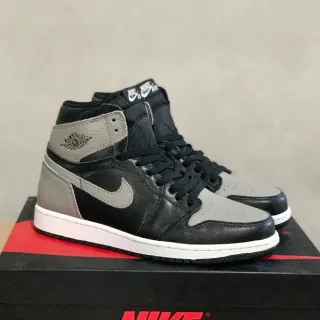 Air Jordan 1 High Black Gray White Basketball Shoes