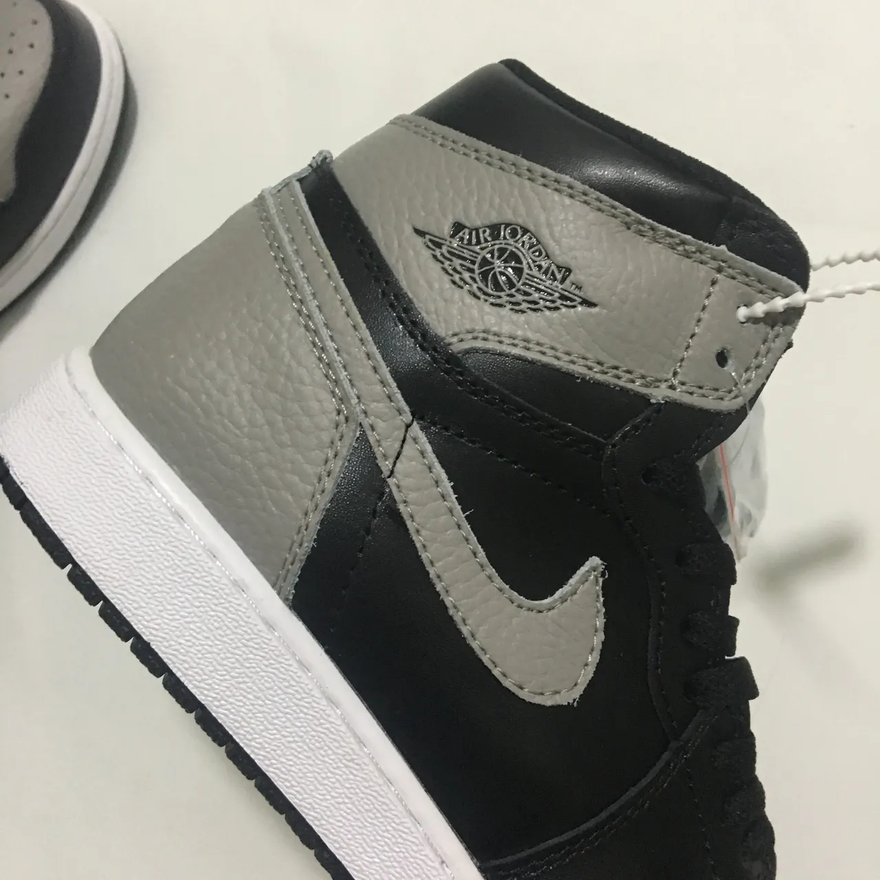 Air Jordan 1 High Black Gray White Basketball Shoes 7