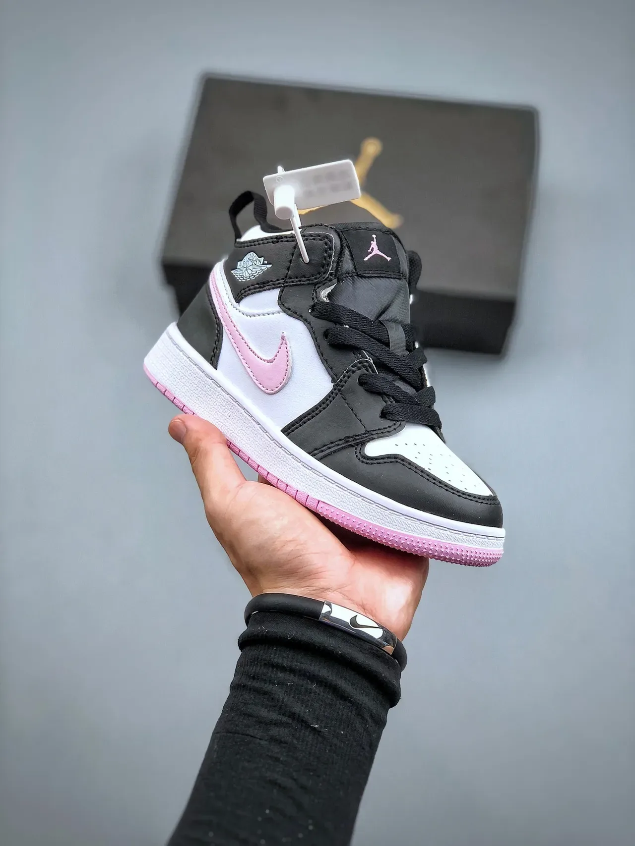 Air Jordan 1 Low Black Red White Lifestyle Sneakers 11