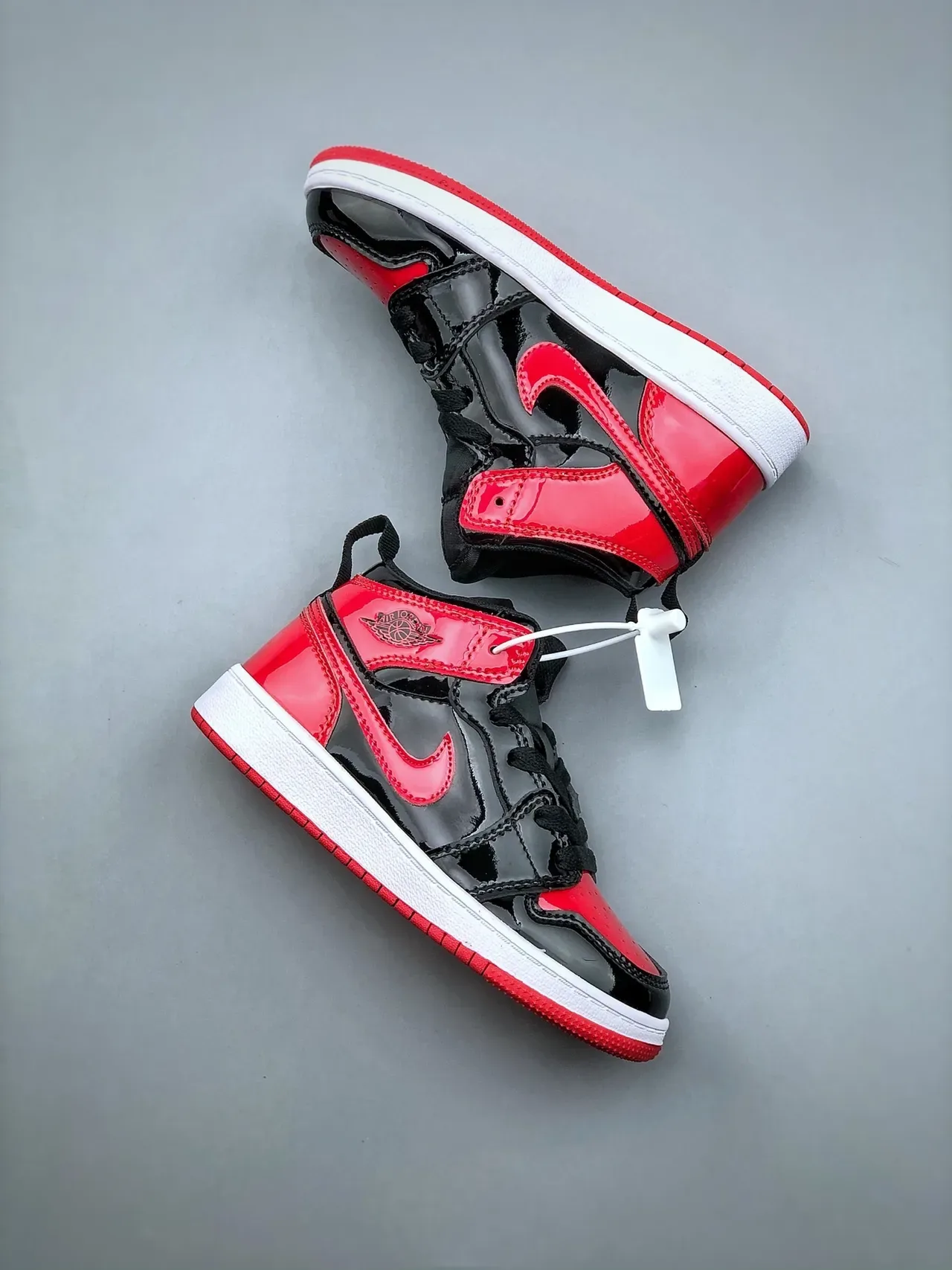 Air Jordan 1 Low Black Red White Lifestyle Sneakers 19