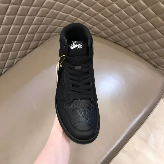 Air Jordan 1 Monogram Tênis de Basquete Preto de Cano Alto 5