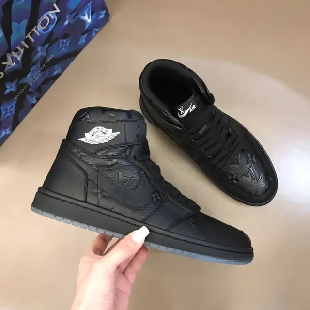 Air Jordan 1 Monogram Tênis de Basquete Preto de Cano Alto 7
