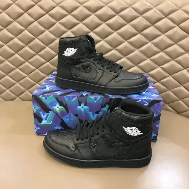 Air Jordan 1 Monogram Tênis de Basquete Preto de Cano Alto 8
