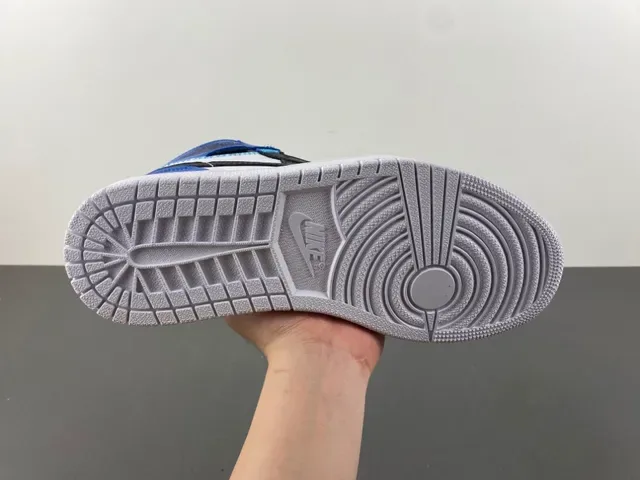 Air Jordan 1 Union Los Angeles Royal Blue Black White Tênis de Basquete 9