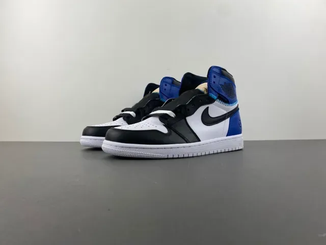 Air Jordan 1 Union Los Angeles Royal Blue Black White Tênis de Basquete 10