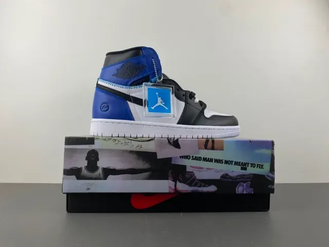 Air Jordan 1 Union Los Angeles Royal Blue Black White Tênis de Basquete 15