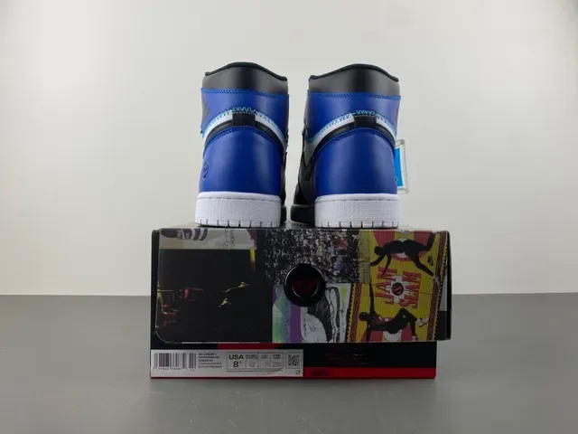 Air Jordan 1 Union Los Angeles Royal Blue Black White Tênis de Basquete 17