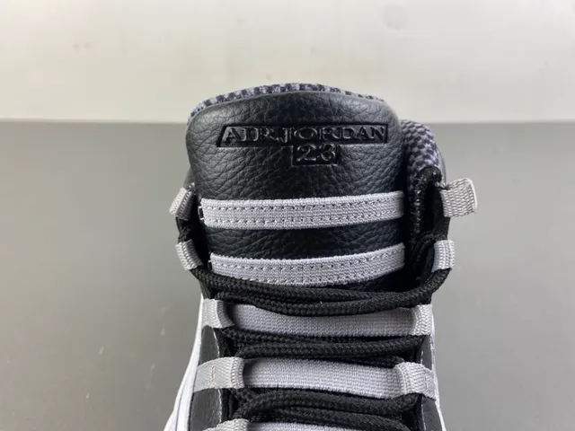 Air Jordan 10 White Black Gray Basketball Shoes 6
