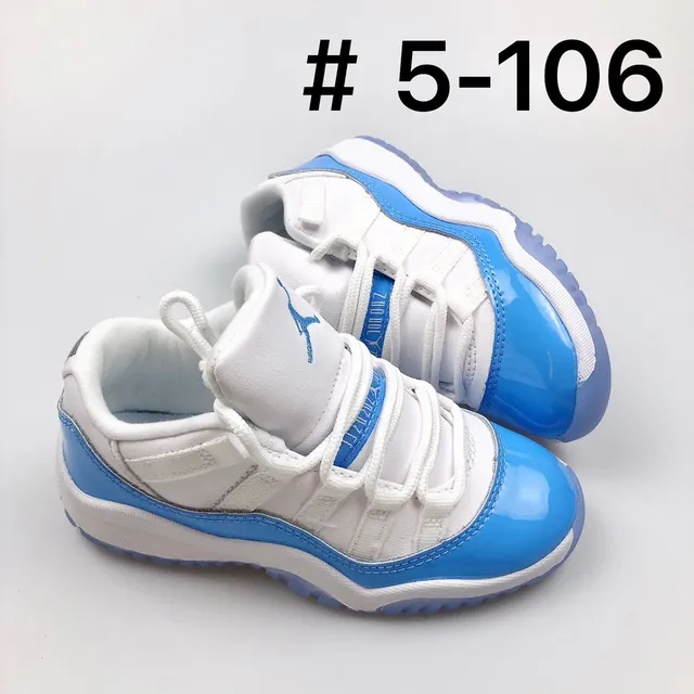 Air Jordan 11 Gray White Light Blue Basketball Shoes 16