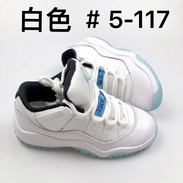 Air Jordan 11 Gray White Light Blue Basketball Shoes 19