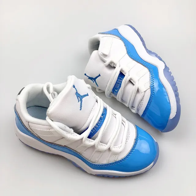 Air Jordan 11 Gray White Light Blue Basketball Shoes 23