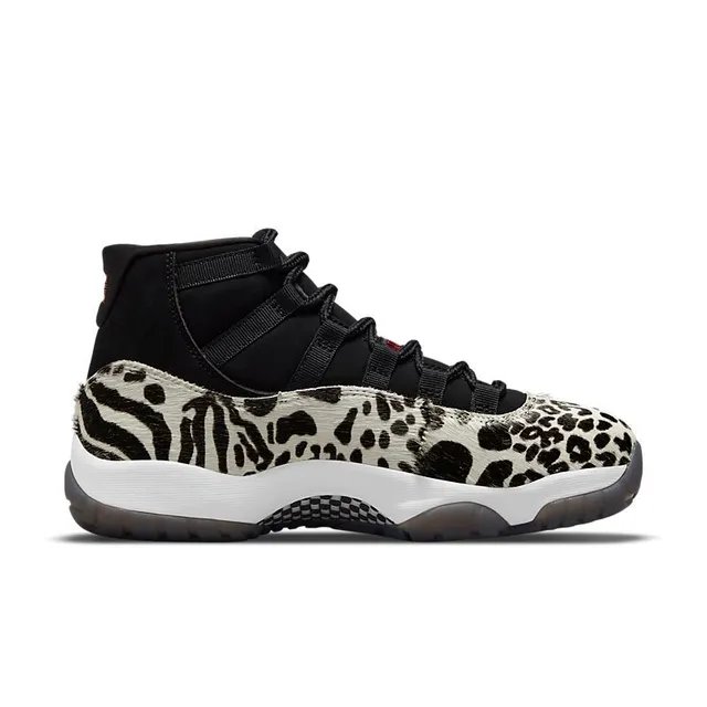 Air Jordan 11 Leopard Print Black Cream Basketball Shoes 5