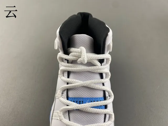 Air Jordan 11 White and Light Blue Basketball Shoes 5