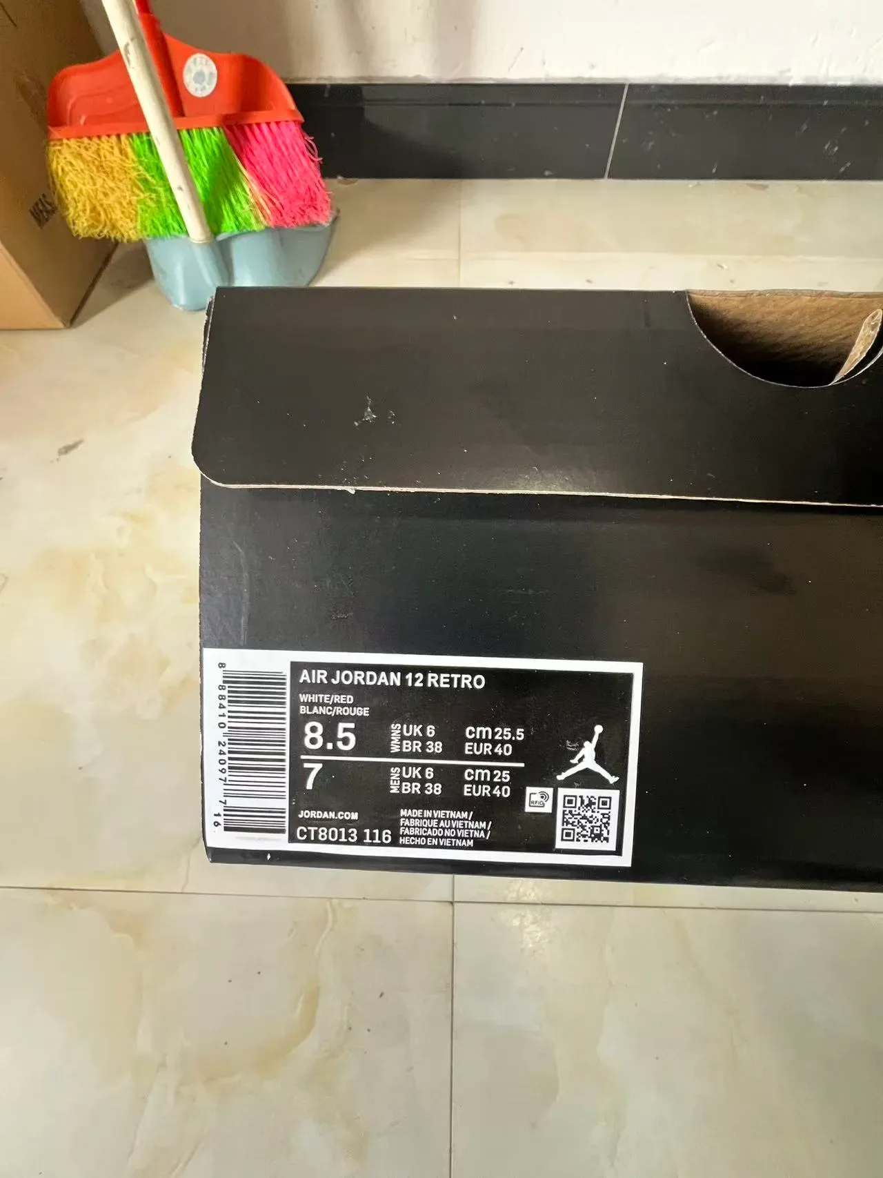 Air Jordan 12 Light Gray and Pink Basketball Shoes 10