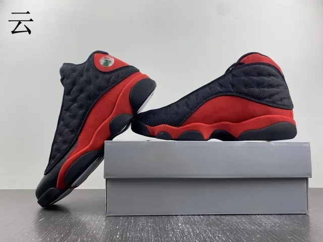 Air Jordan 13 Preto Vermelho Verde Jewel Tênis de Basquete 5