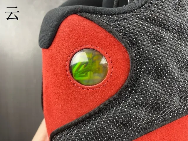 Air Jordan 13 Preto Vermelho Verde Jewel Tênis de Basquete 11