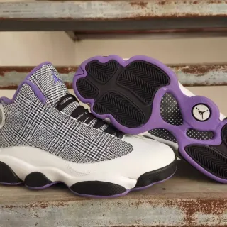 Air Jordan 13 千鸟纹紫色篮球鞋