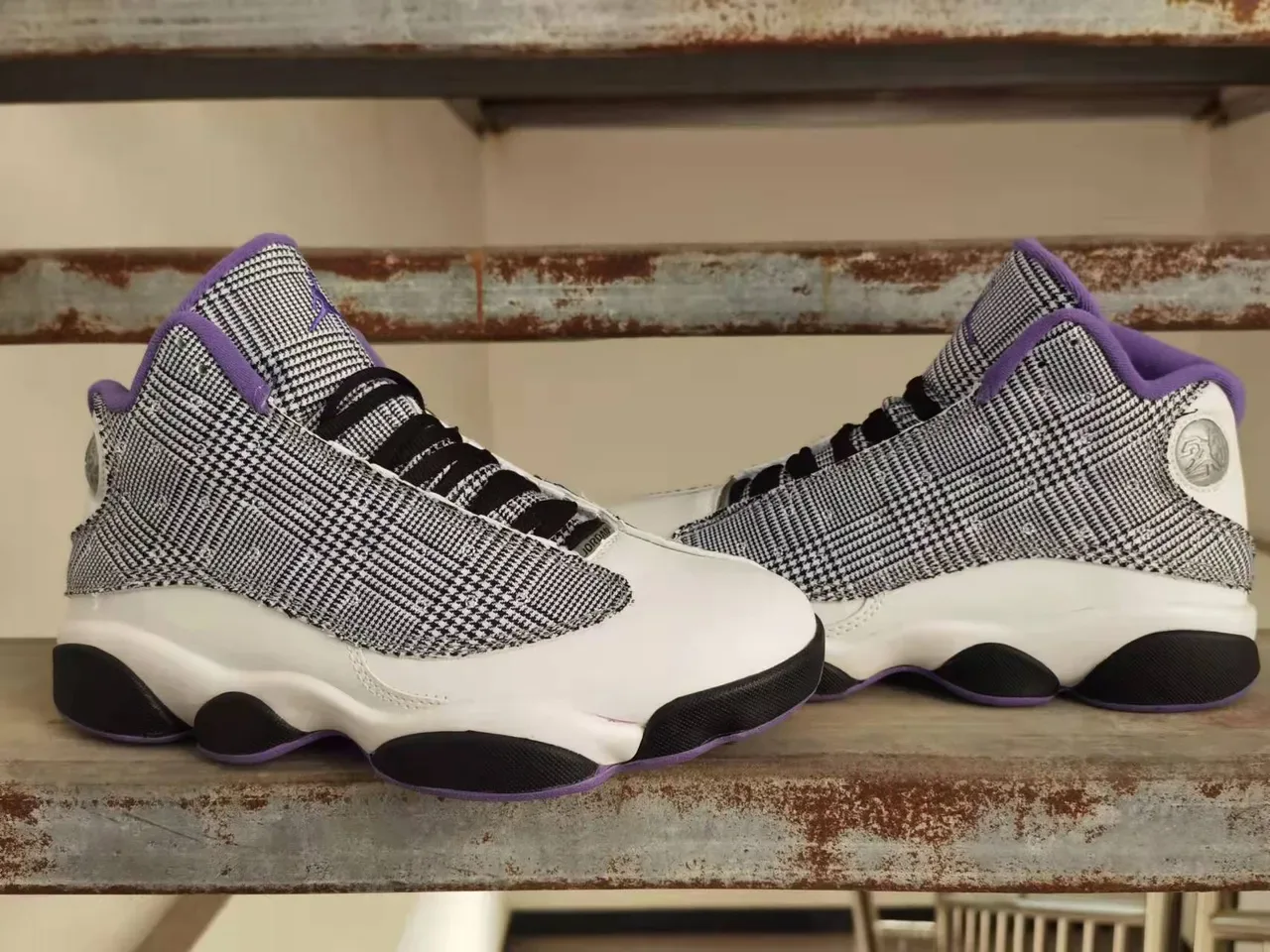 Air Jordan 13 Pata de Gallo Violet Chaussures de Basket 3