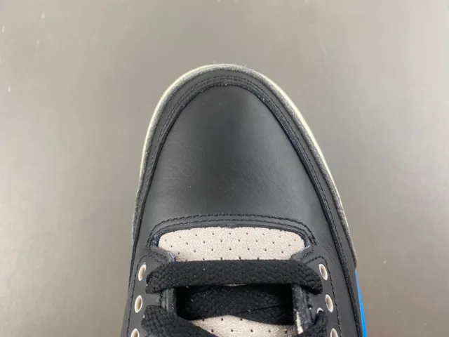 Air Jordan 3 Black Blue Beige Basketball Shoes 5