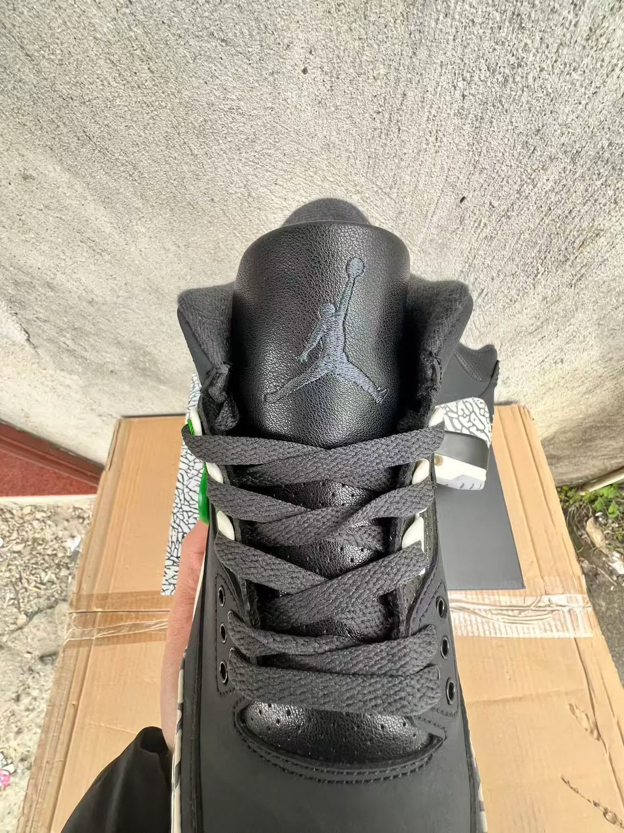 Air Jordan 3 Black Elephant Print Basketball Shoes 4
