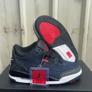 Air Jordan 3 Denim Elephant Print Lifestyle Sneakers