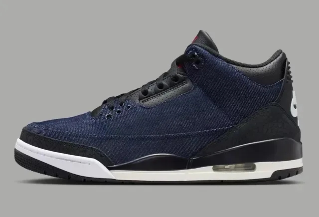 Baskets lifestyle Air Jordan 3 en denim à motif éléphant 5