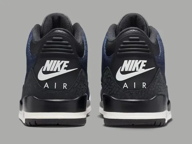 Baskets lifestyle Air Jordan 3 en denim à motif éléphant 6