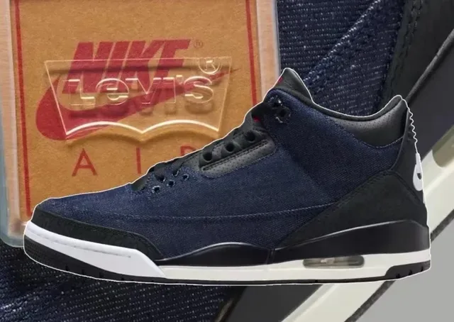 Baskets lifestyle Air Jordan 3 en denim à motif éléphant 7