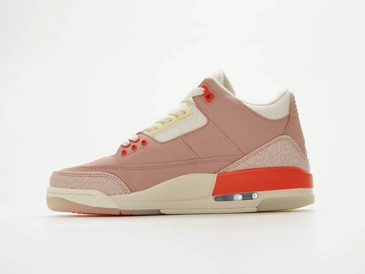 Air Jordan 3 Tênis de Basquete Rosa Poeira Laranja Creme 9