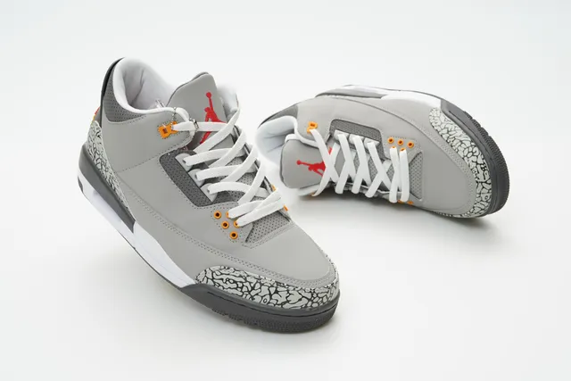 Air Jordan 3 Gray Elephant Basketball Shoes 6