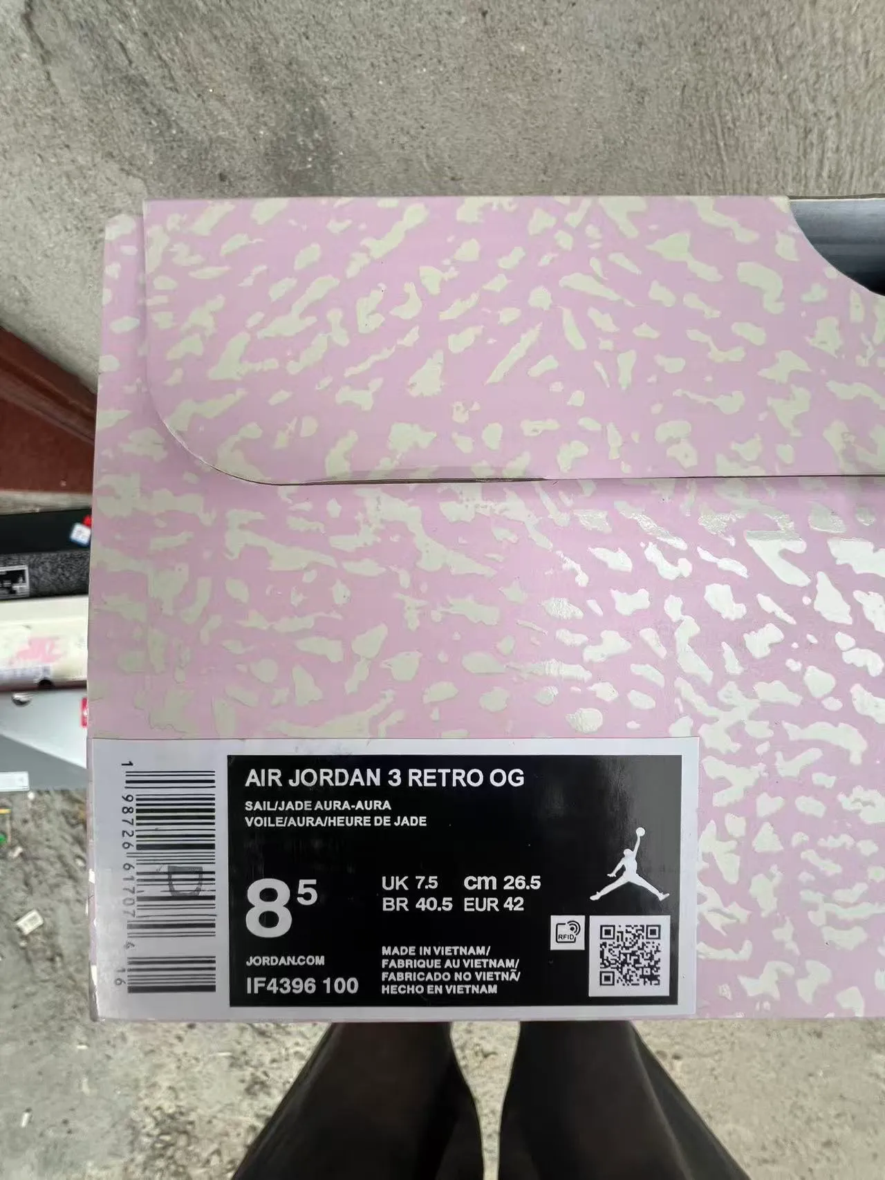 Air Jordan 3 White Mint Elephant Print Basketball Shoes 10