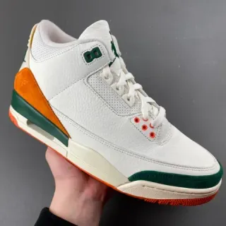 Air Jordan 3 白橙绿篮球鞋